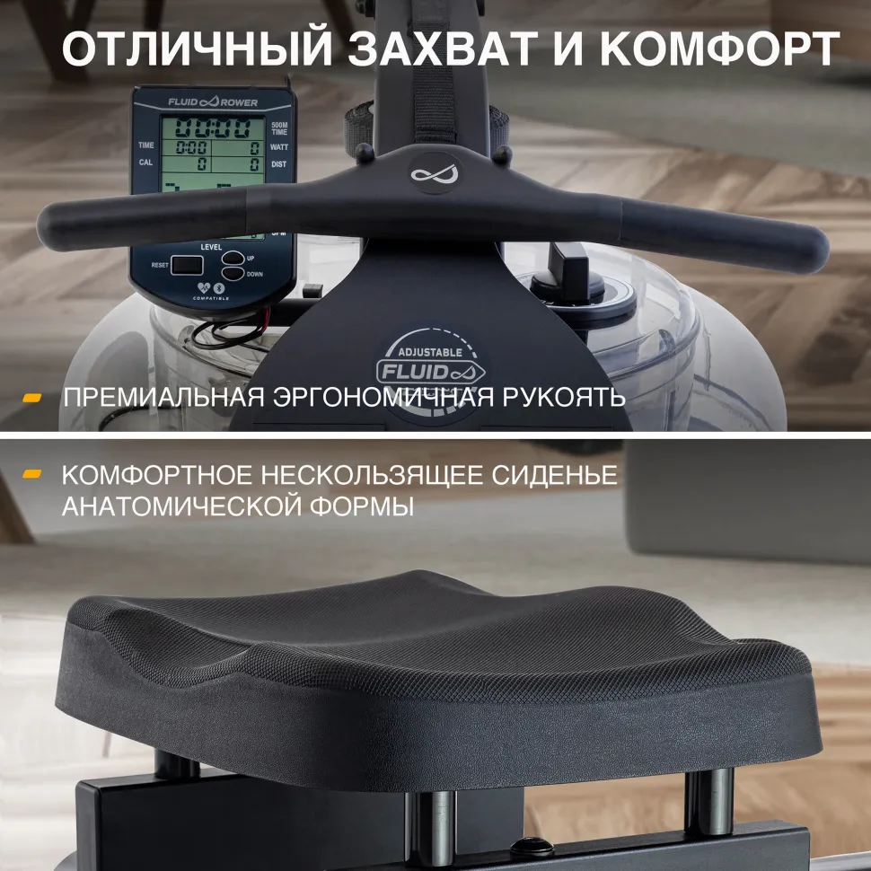 Гребной тренажер First Degree Fitness Neon PRO XL