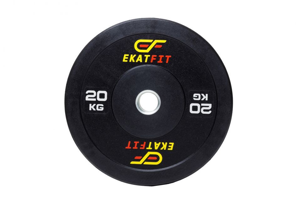 Диск бамперный EkatFit 20 кг (черный)
