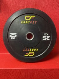 Диск бамперный EkatFit 25 кг (черный)