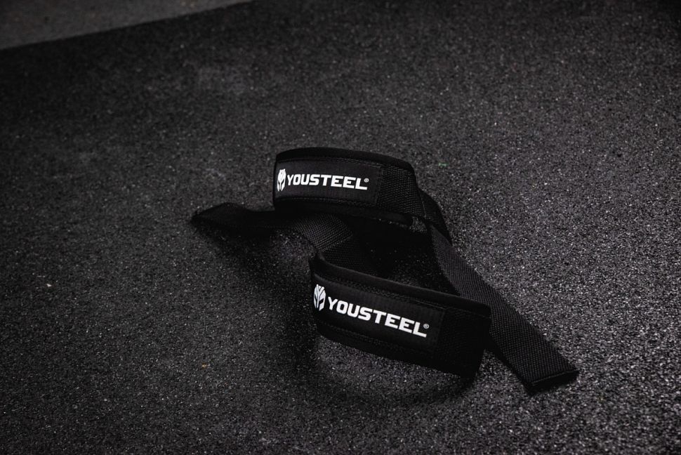 Лямки тяжелоатлетические YouSteel c неопреновой вставкой Лямки тяжелоатлетические YouSteel c неопреновой вставкой