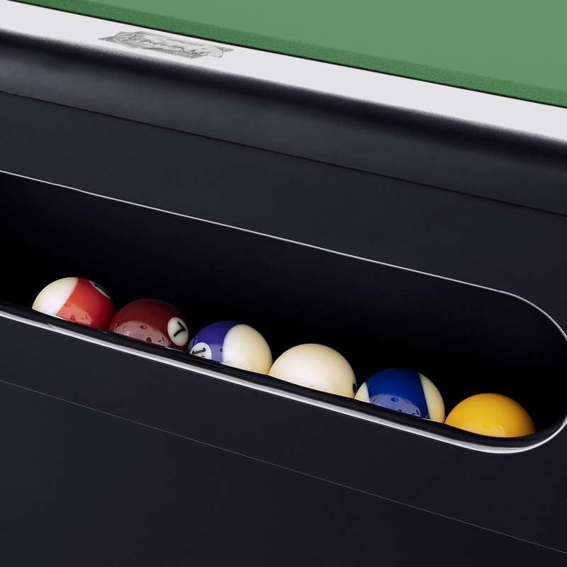 Бильярдный стол для пула Dynamic Billard Triumph Plus 8 футов (черный) в комплекте с плитой, аксессуары + сукно