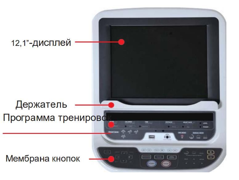 Эллиптический тренажер Multipower E500T