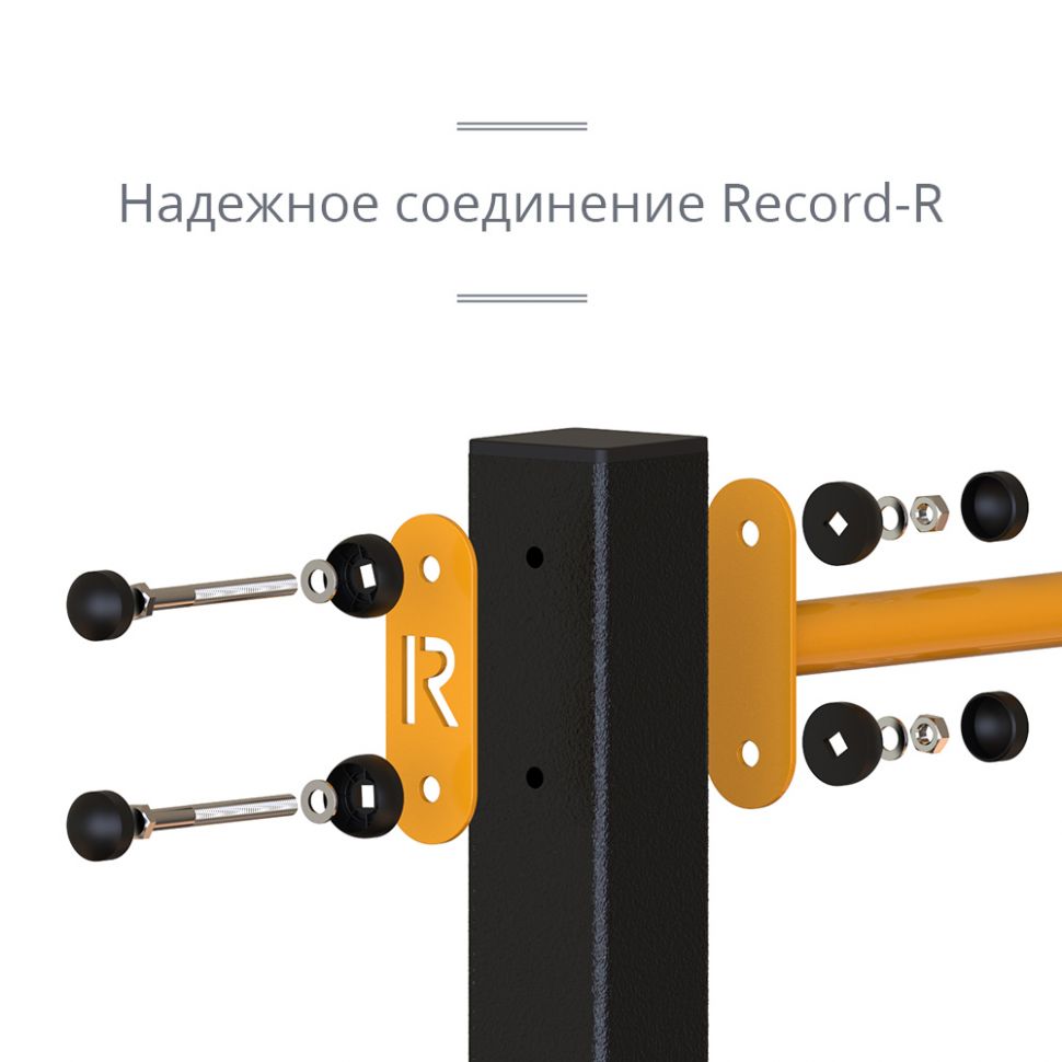 Уличный турник + шведская стенка Record RW-1 профиль 60х60 х 2 мм