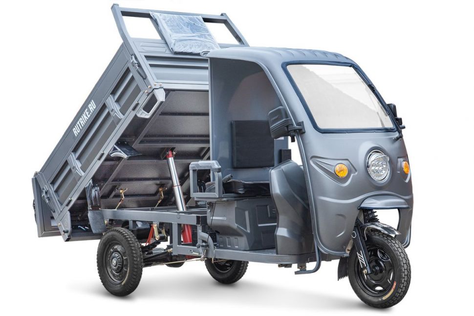 Грузовой электротрицикл Rutrike D5 Кабина гидравлика 1700 60V1200W