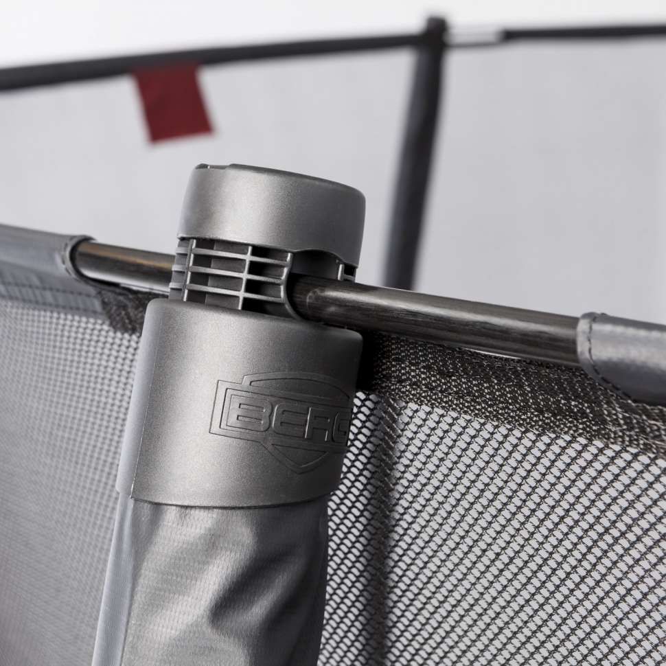 Батут Berg Elite Regular Grey 380 с сеткой Deluxe